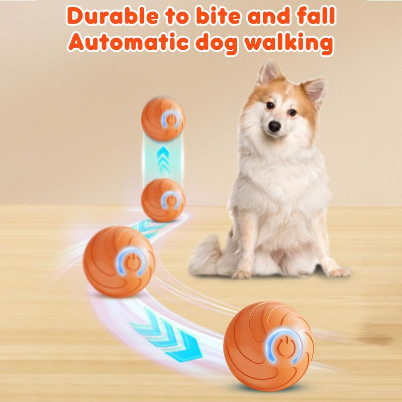 Intelligent Jumping Vibration Interactive Dog Ball, Automatic Sports Bouncing Ball Toy, Suitable for Small/Large Dogs, USB Rechargeable